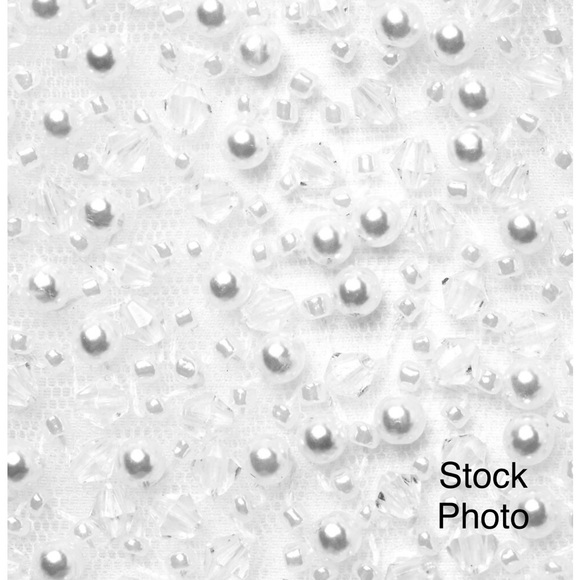 Basix Black Label Strapless Beaded Gown Size 10 - Picture 4 of 8